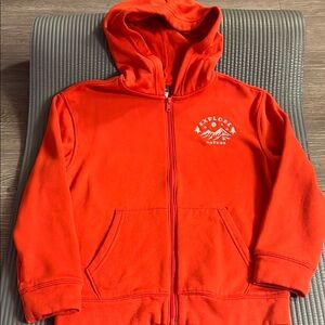 Old Navy Red Zip-Up Hoodie Sweatshirt